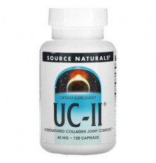 Source Naturals, UC-II, 40 мг, 120 капсул