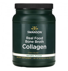 Swanson, Real Food Bone Broth Collagen, 480 г (1,05 фунта)