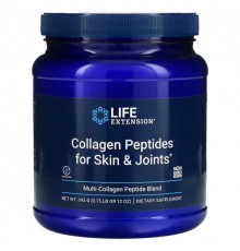 Life Extension, Collagen Peptides For Skin & Joints, смесь мультиколлагеновых пептидов, 343 г (12 унций)