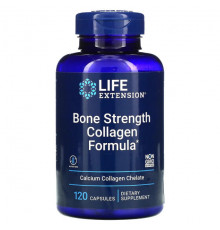 Life Extension, Bone Strength, добавка с коллагеном для укрепления костей, 120 капсул