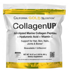 California Gold Nutrition, CollagenUP, гидролизованные пептиды морского коллагена с гиалуроновой кислотой и витамином C, с нейтральным вкусом, 206 г (7,26 унции)