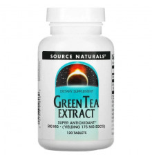 Source Naturals, Экстракт зеленого чая, 100 мг, 60 таблеток