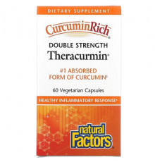 Natural Factors, CurcuminRich, Theracurmin двойной силы, 60 растительных капсул