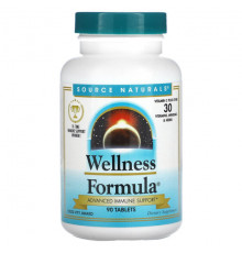 Source Naturals, Wellness Formula, улучшенная поддержка иммунитета, 90 таблеток