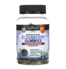 Elderberry Gummies with Zinc & Vitamin C, 60 Gummies