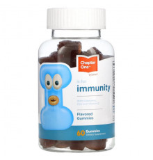 Immunity, With Elderberry, Zinc and Vitamin C, Flavored, 60 Gummies