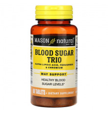 Mason Natural, Blood SugarTrio, 60 таблеток