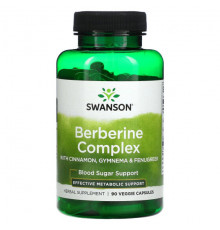 Swanson, Berberine Complex, 90 растительных капсул