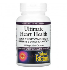 Natural Factors, Ultimate Heart Health, для здоровья сердца, 90 растительных капсул