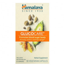 Himalaya, Glucocare, 90 вегетарианских капсул