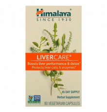 Himalaya, LiverCare, 90 вегетарианских капсул