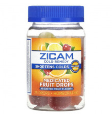 Zicam, Средство от простуды, лечебные фруктовые капли, фруктовое ассорти, 25 капель