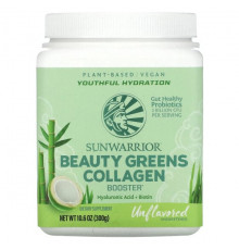 Sunwarrior, Beauty Greens Collagen Booster, пина-колада, 300 г (10,58 унции)