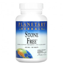 Planetary Herbals, Stone Free, для поддержки почек, 820 мг, 90 таблеток