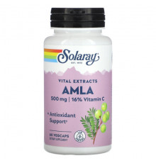 Solaray, Vital Extracts, AMLA, 500 мг, 60 растительных капсул