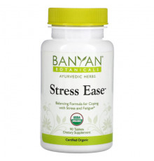 Banyan Botanicals, Stress Ease, 90 таблеток