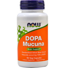 NOW Foods, Dopa Mucuna, 90 растительных капсул