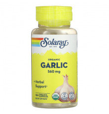 Organic Garlic, 560 mg, 100 Organic Capsules