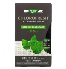 Nature's Way, Chlorofresh, капли с хлорофиллом, мята, 59 мл (2 жидк. Унции)