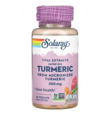 Solaray, Vital Extracts Super Bio Turmeric, 300 мг, 30 растительных капсул