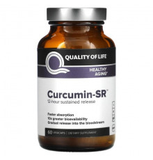 Quality of Life Labs, Curcumin-SR`` 60 растительных капсул