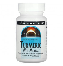 Source Naturals, Куркума с меривой, 500 мг, 30 капсул