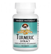 Source Naturals, экстракт куркумы, 100 таблеток