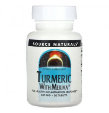 Source Naturals, Куркума с меривой, 500 мг, 30 таблеток