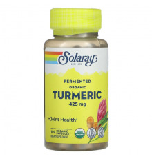 Fermented Organic Turmeric, 425 mg, 100 Organic Capsules