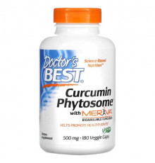 Doctor's Best, Phytosome, куркумин с Meriva, 500 мг, 60 вегетарианских капсул