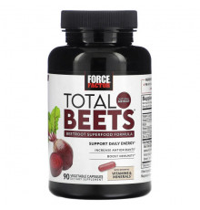 Force Factor, Total Beets, формула суперфуда из свеклы, 90 растительных капсул