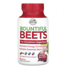 Country Farms, Bounful Beets, экстракт цельной свеклы, 90 капсул