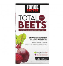 Force Factor, Total Beets, эффективная поддержка кровообращения, 120 таблеток