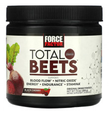 Force Factor, Total Beets, оригинальный напиток в порошке, свекла и ягоды граната, 210 г (7,4 унции)