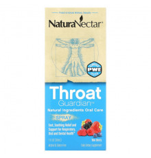 NaturaNectar, Throat Guardian, спрей, «ягодная смесь», 1 мл (30 жидк. унций)