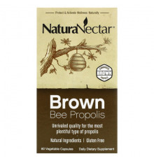 NaturaNectar, Brown Bee Propolis, 60 вегетарианских капсул