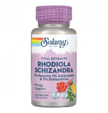 Rhodiola Schizandra Vital Extracts, 60 VegCaps