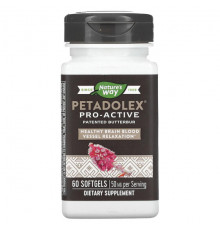 Nature's Way, PETADOLEX, Pro-Active, белокопытник для здоровья вен, 50 мг , 60 капсул