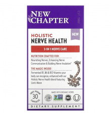 New Chapter, Holistic Nerve Health, 30 капсул