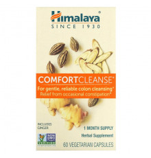 Himalaya, Comfort Cleanse, средство для очищения кишечника, 60 вегетарианских капсул