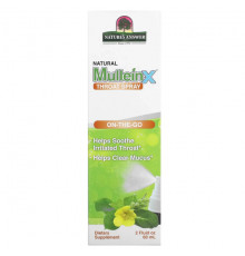 Natural MulleinX Throat Spray, 2 fl oz (60 ml)