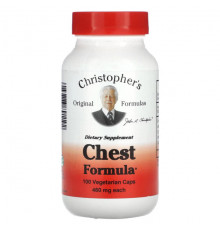 Christopher's Original Formulas, Chest Formula, 460 мг, 100 вегетарианских капсул