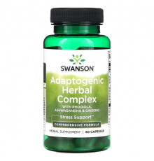 Adaptogenic Herbal Complex with Rhodiola, Ashwagandha & Ginseng, 60 Capsules