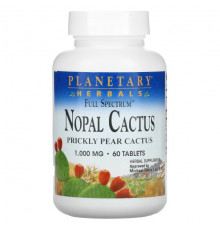 Planetary Herbals, Full Spectrum Nopal Cactus, 1000 мг, 60 таблеток