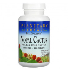 Planetary Herbals, Full Spectrum Nopal Cactus, 1000 мг, 60 таблеток