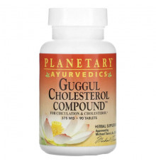 Planetary Herbals, Guggul Cholesterol Compound (состав с гуггулом против холестерина), 375 мг, 90 таблеток