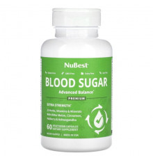 NuBest, Blood Sugar, Extra Strength, 60 вегетарианских капсул