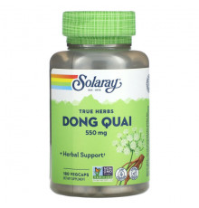 Solaray, True Herbs, Dong Quai, 550 мг, 180 растительных капсул