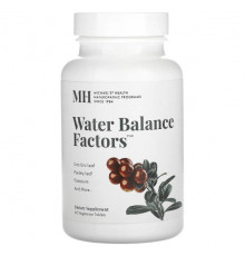 Michael's Naturopathic, Water Balance Factors, 60 вегетарианских таблеток