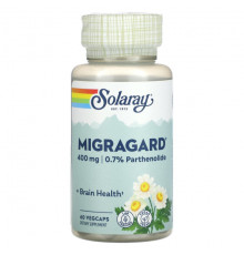 Solaray, MigraGard, 400 мг, 60 растительных капсул